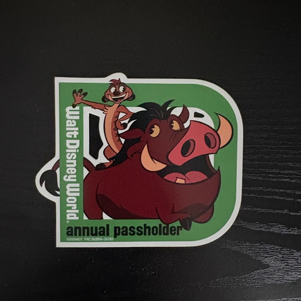 Disney Timon and Pumbaa Annual Passholder magnet